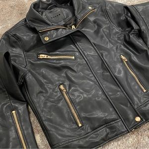 BlankNyc Faux Leather Moto Jacket Large